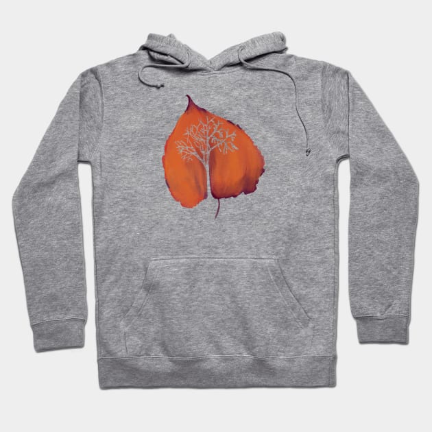 Autumn Cozy leaf trees Hoodie by Uwaki